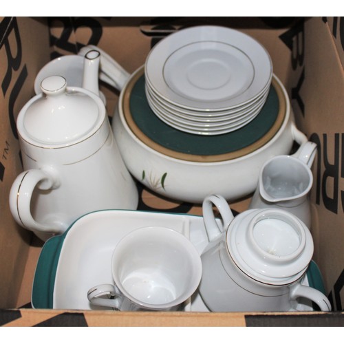 67 - Assorted Crockery including Meakin, Denby Greenwheat (2 x Sectioned Serving Dishes and Lidded Tureen... 