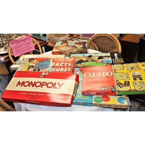 68 - Eight Boxed Board Games including Cluedo, Monopoly, Driving Test, etc.