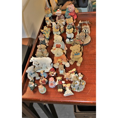 71 - Large Collection of Teddy Bear Ornaments (Resin)