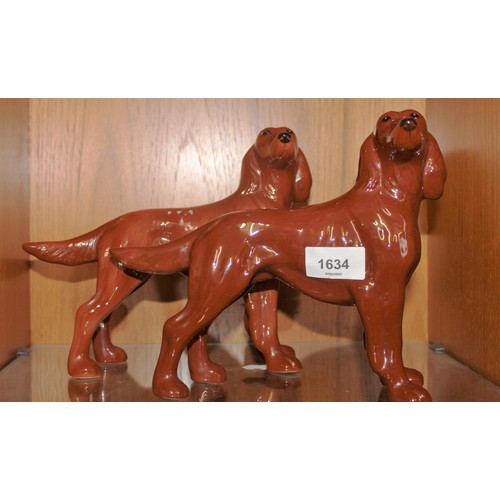 130 - Two Melba-Ware Porcelain Irish Setters (8