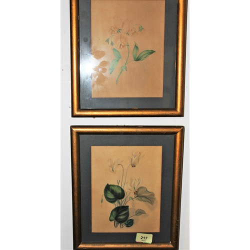 184 - A Framed and Mounted Pair of Still Life Artwork by EU Cresswell