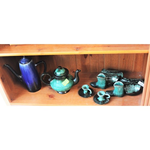 16 - Canadian Blue Mountain Pottery including a Teapot in Green (7