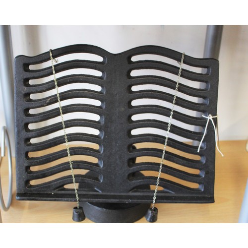 116 - Cast Iron Recipe Book Stand plus a Slate Cake Stand