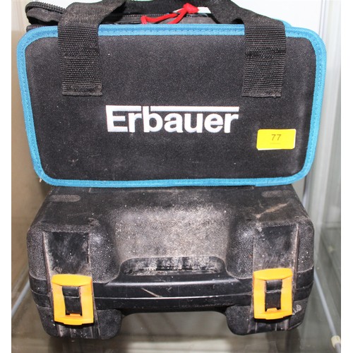 77 - Electric Erbauer Sander in a Soft Case and a Max Sander