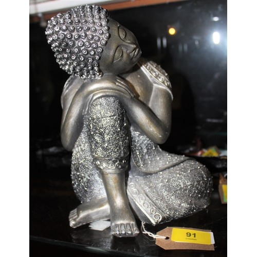 91 - Resin Buddhist Figure