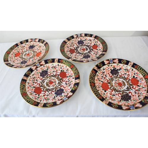 232 - Four Crown Derby Imari Plates approx. 9