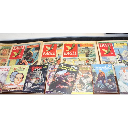 136 - Seven Issues of the Eagle Comic 1958-1960. Frank Hampson & Frank Bellamy Dan Dare Strips plus a sele... 