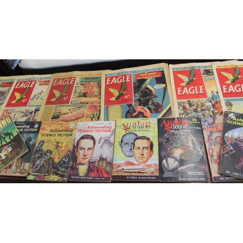 136 - Seven Issues of the Eagle Comic 1958-1960. Frank Hampson & Frank Bellamy Dan Dare Strips plus a sele... 