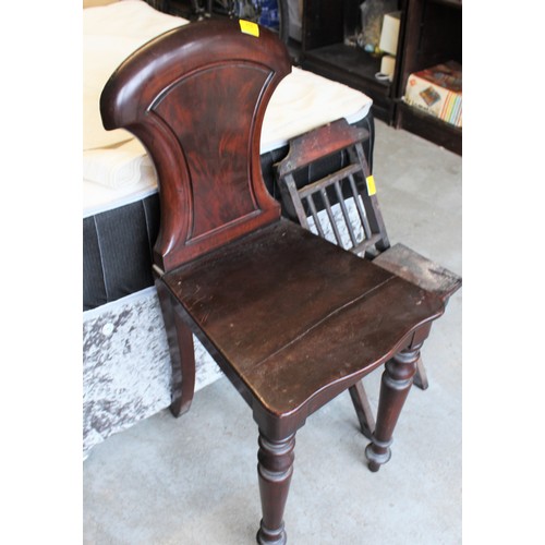 258 - 1920s Mahogany Chapel Chair