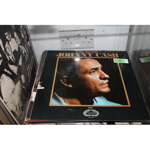 28 - Good Selection of Vinyl LPs including Billy Joel, Johnny Cash, Chuck Berry, The Drifters, and The Ho... 