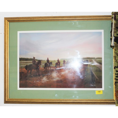 85 - Framed and Mounted Limited Edition Racing Print (25/300) - Artist indistinct