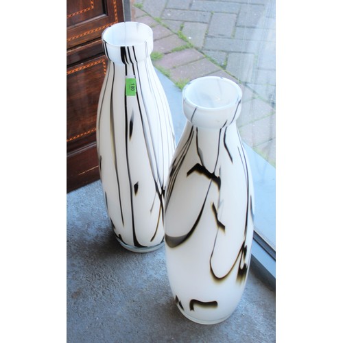 99 - Two Cased Glass Floor Vases approximately 24