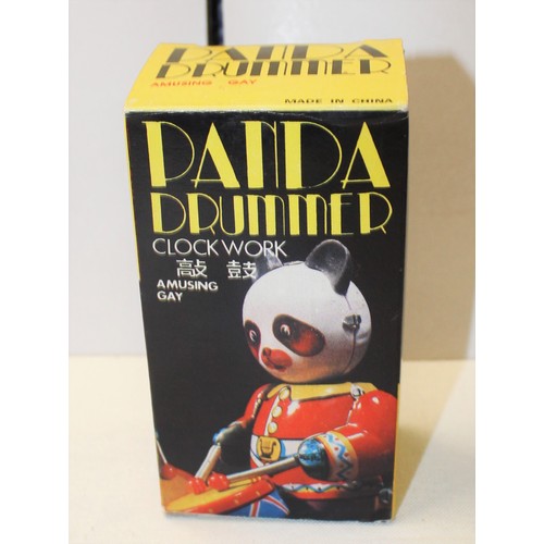81 - Clockwork Drumming Panda with Key (Mint in Box)