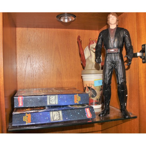 72 - Star Wars KFC Jar Jar Binks Drinking Flask, Tazo Games (2), Anakin Skywalker Figure,  etc.