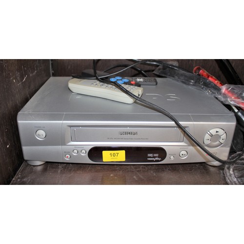 107 - Phillips VHS Video Plus Recorder