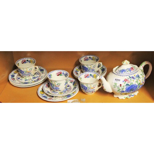 62 - Mason's Ironstone Four Place Part-Tea Set (Missing Jug and Sugar Bowl)