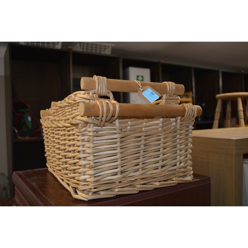 64 - Two Wicker Vegetable/Storage Baskets