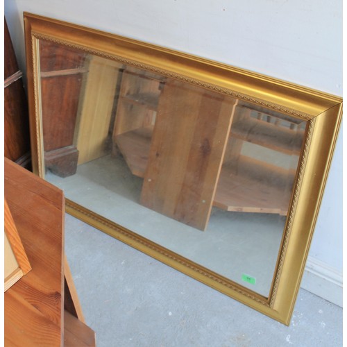 85 - Large Gilt Framed Mirror with Bevelled Edge - Some Separation to Top Corner Joint (Needs Attention) ... 