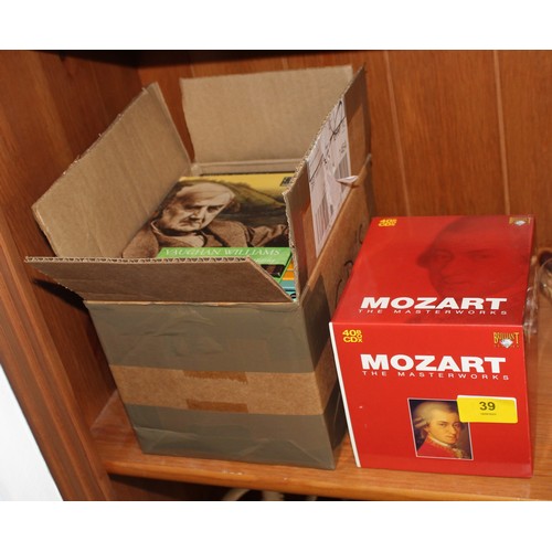 159 - Boxed Set of Mozart CDs and Assorted Classical CDs