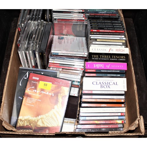 231 - A Large Quantity of Classical Music CDs etc Plus Three ballet and Opera DVDS