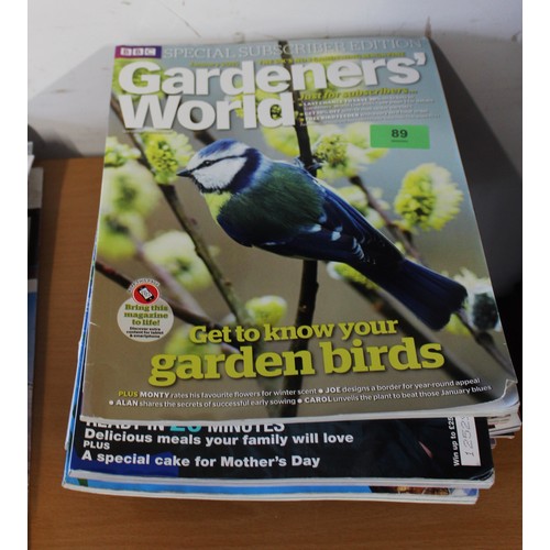 250 - Quantity of  Coffee Table Magazines, Good Housekeeping, Gardener's World. etc.