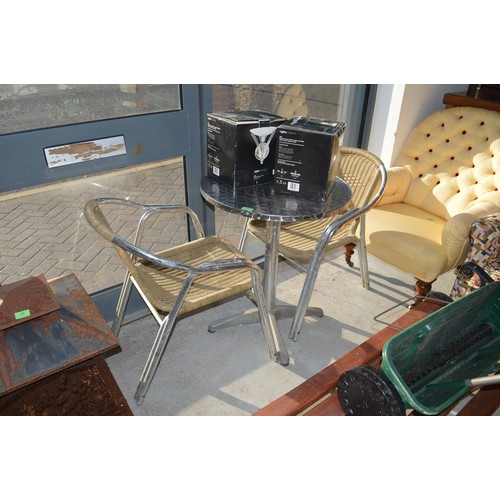 4 - Bistro Set - Two Chairs and Table