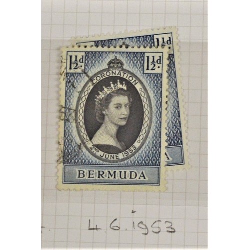 69 - British Colonial Stamps_ Bermuda: Coronation- Mint & Used, (SG134), 1953 Mint Definitive Set (SG135-... 