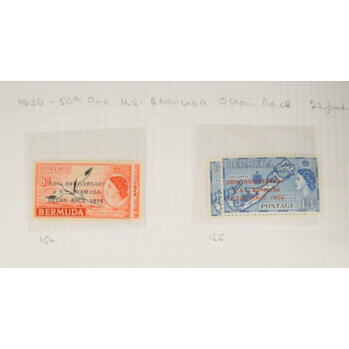 69 - British Colonial Stamps_ Bermuda: Coronation- Mint & Used, (SG134), 1953 Mint Definitive Set (SG135-... 