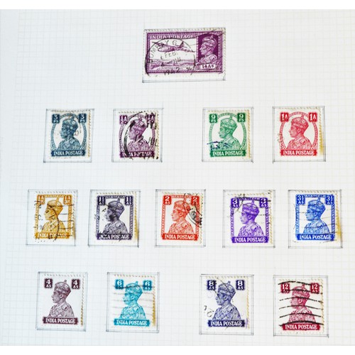 53 - British India Stamps: King George VI: 1937 definivites,  SGH247-262, Victory Set 1945 (mint and fine... 