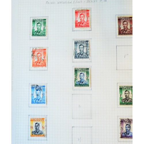 66 - British Colonial Stamps: Ten Northern Rhodesia Used 1938 King George VI Definitives: SG25,27,29-34, ... 