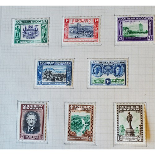 66 - British Colonial Stamps: Ten Northern Rhodesia Used 1938 King George VI Definitives: SG25,27,29-34, ... 