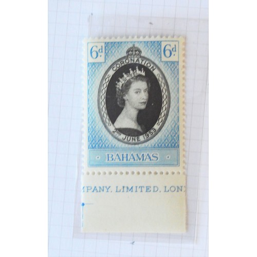 68 - British Colonial Swamps Bahamas Queen Elizabeth II Mounted Mint. Coronation Issue (SG200) and Defini... 