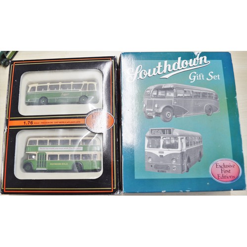 1 - Selection of 32 Mainly Boxed EFE, Corgi, Britbus and Oxford Die Cast Buses in SOUTHDOWN Livery inclu... 