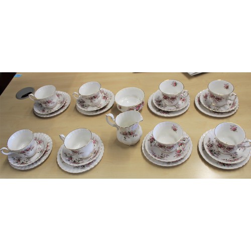 127 - Royal Albert Eight-Piece Tea Set in 