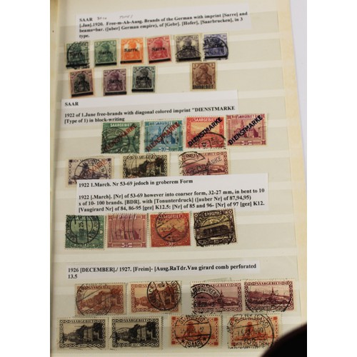 72 - Saarland Occupation Stamps 1920-1922,ten German Reich Definitive Overprinted  and Nine Saargebeit De... 