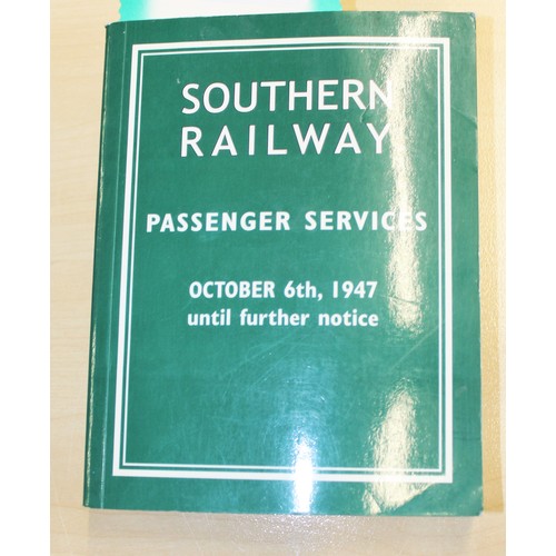 22 - Southern Railway Passenger Services Timetable. October 6th 1947. Paperback: 1999 Reprint