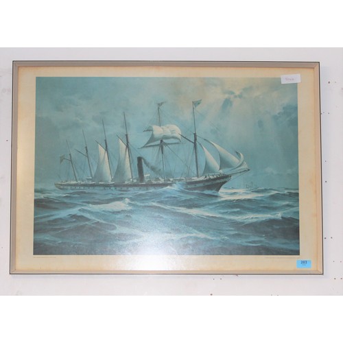 283 - Framed and Glazed Print of 