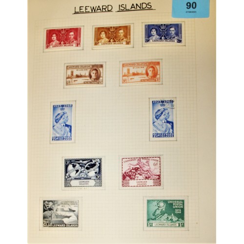 90 - LEEWARD ISLAND STAMPS 1937-1951
sg92-94 1937 Coronation (Mint)
SG115-116 1946 Victory Set (mint)
SG1... 