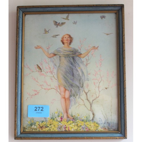 43 - Small Framed Print by Margaret W Tarrant