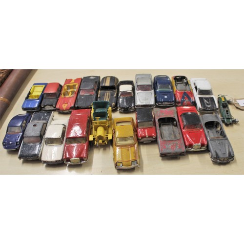 19 - approximately twenty Dinky/Corgi Toy Cars from the 1960s including Corgi Bond Car (all playworn)