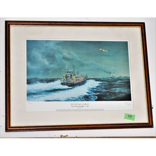 123 - Framed and Mounted Print- Hoylake Lifeboat 