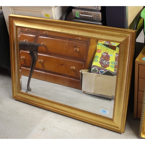 118 - Bevel Edged Mirror in a Gilt-Painted (Wooden) Frame - 36