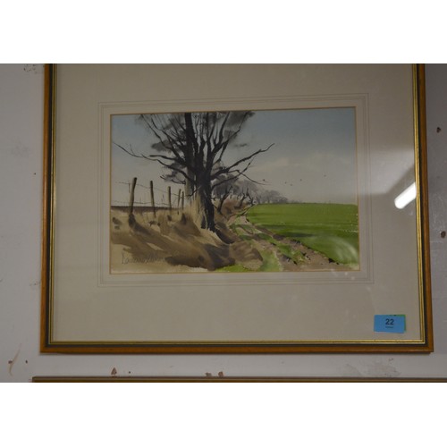 69 - Framed and Mounted Watercolours by Bernard Atherton - 