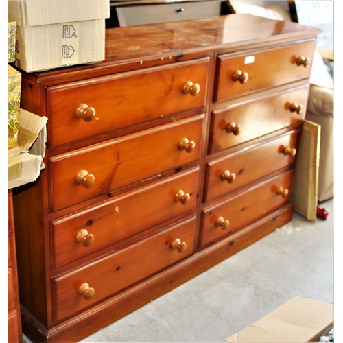 82 - Large Solid Pine Eight-Drawer Bedroom Chest - 58