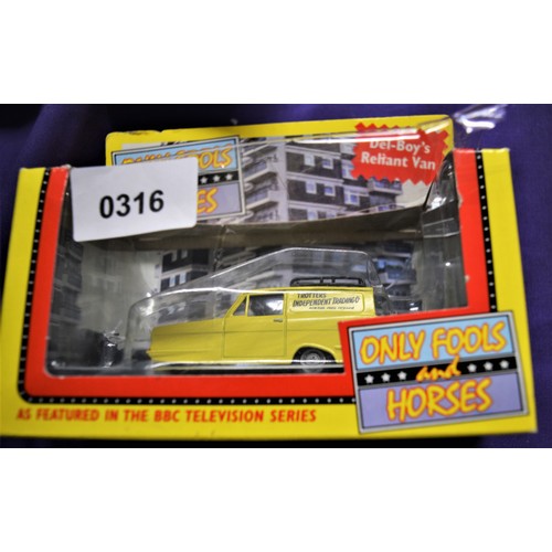 11 - Boxed Corgi Del Boy's Reliant Van (Only Fools & Horses)- MIB