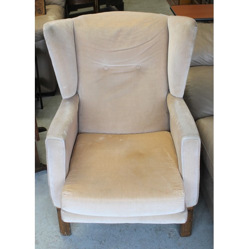 199 - Re-Upholstered Parker Knoll Wing Back Chair