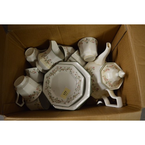 177 - A Johnson Bros Part Tea Set in the 