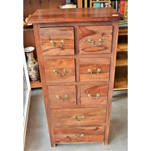 34 - Modern Eight Drawer (Six Narrow over Two Wide) Chest 22.5