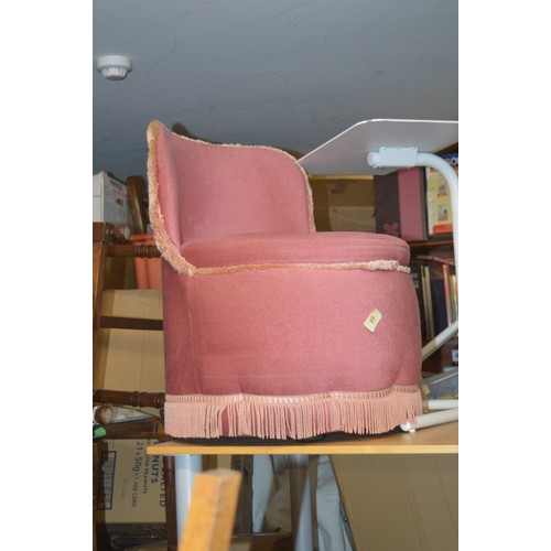 121 - Pink Dralon Tub Chair