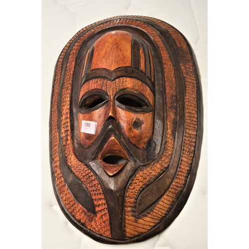 123 - One Carved South  African Mask - approx 24